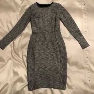 Heathered grey bodycon dress